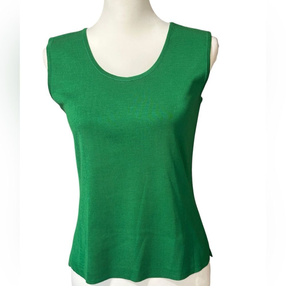 Ming Wang Orange Knit Sleeveless Top Sz XS NWT